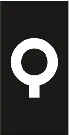 QAZQA Bergamo WL Satin Black- Logo