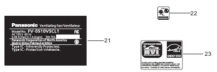 Panasonic FV-0510VSC1 Whisper Value DC Ventilation Fan with Condensation Sensor fig 12