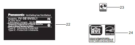 Panasonic FV-0510VSC1 Whisper Value DC Ventilation Fan with Condensation Sensor fig 15
