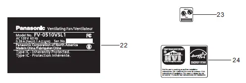 Panasonic FV-0510VSC1 Whisper Value DC Ventilation Fan with Condensation Sensor fig 9