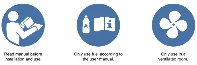 XARALYN 5820B Bio Ethanol Burner - sembly1