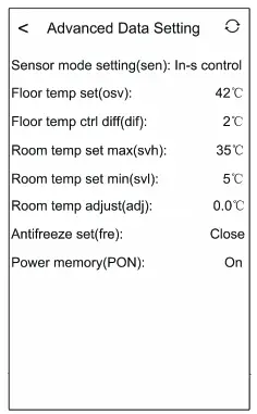 BEOK TGR87 WiFi Round Touch Screen Thermostat fig11