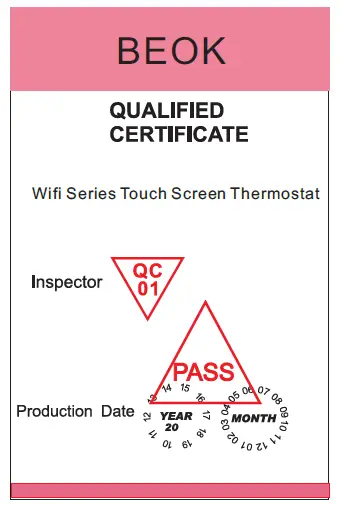 BEOK TGR87 WiFi Round Touch Screen Thermostat fig15