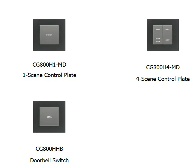 CityGrow CG800H Series Zigbee Wireless Switch Control Plate fig 2
