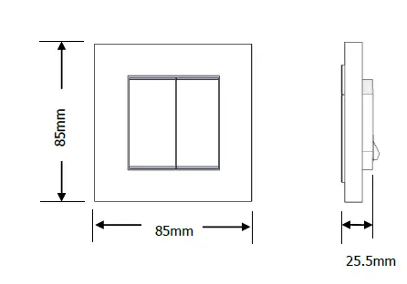 CityGrow CG800H Series Zigbee Wireless Switch Control Plate fig 5
