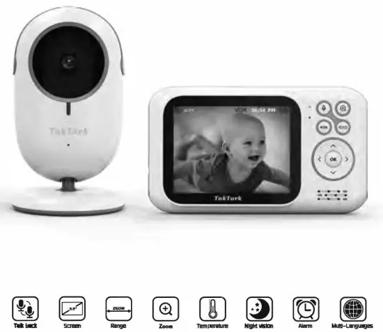 TakTark BM921 Video Baby Monitor