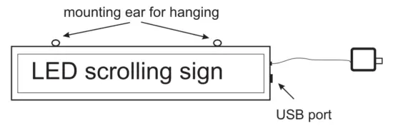POLAR LED LIGHT B07B69SYKD LED Scrolling Sign - connection sing
