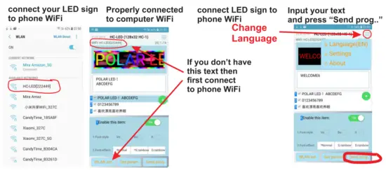 POLAR LED LIGHT B07B69SYKD LED Scrolling Sign - trabolshoting13