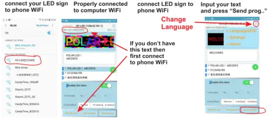 POLAR LED LIGHT B07B69SYKD LED Scrolling Sign - trabolshoting21