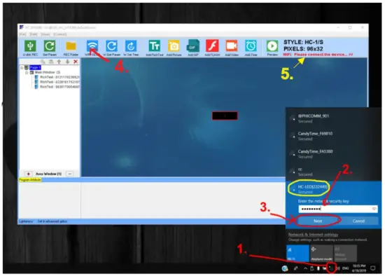POLAR LED LIGHT B07B69SYKD LED Scrolling Sign - wifi connect1