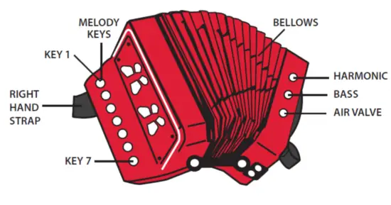 Oypla 3628 Toy Accordion Musical Instrument - fig