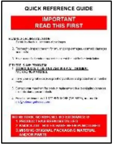 COMPONENTS OF PACKAGE