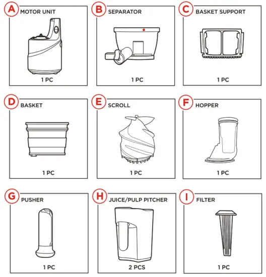 Empava EMPV BLDR01 Slow Juicer - Fig