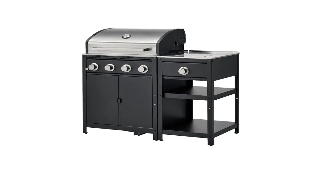 Ikea Grillskar Side Burner Stainless Steel For Outdoor Instructions