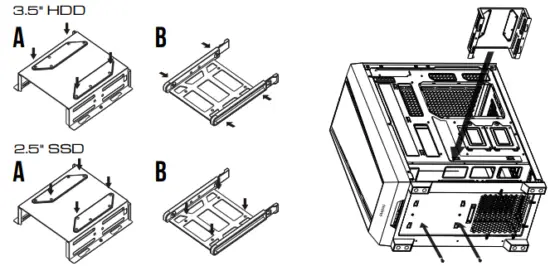 3.5" 2.5" HDD INSTALLATION