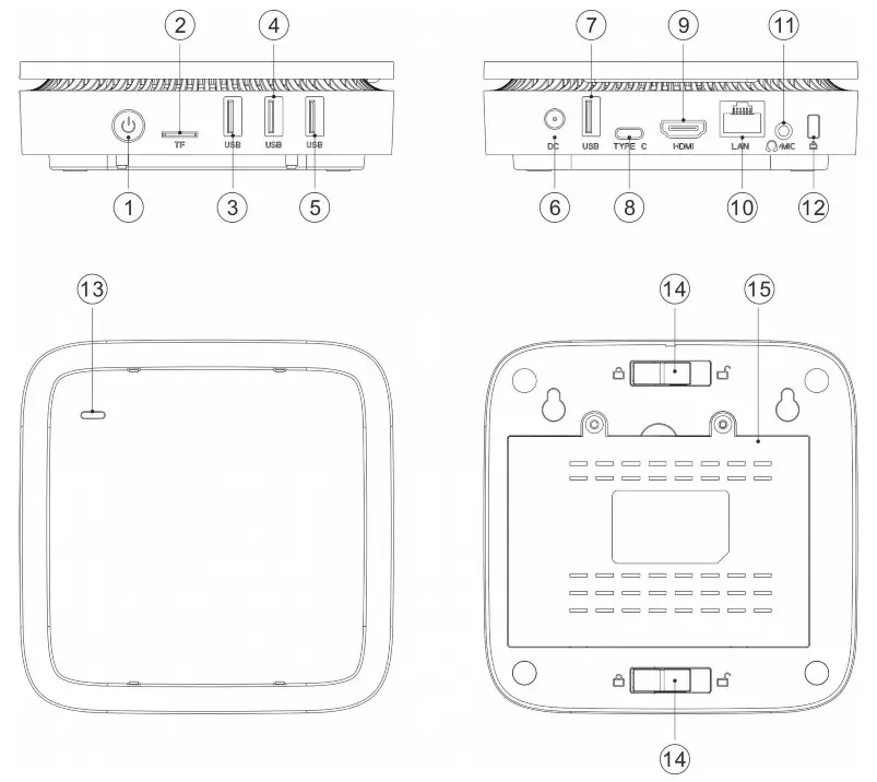 kogan Atlas C300 Mini PC- dIAGRAM
