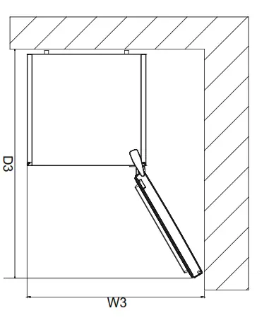 vestfrost VF 1084 TT Portable freezer - Dimensions1
