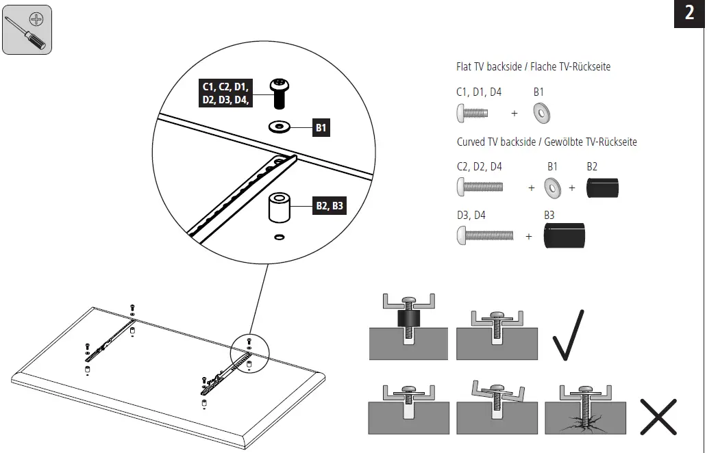 hama 4L118108 TV Wall Bracket-4