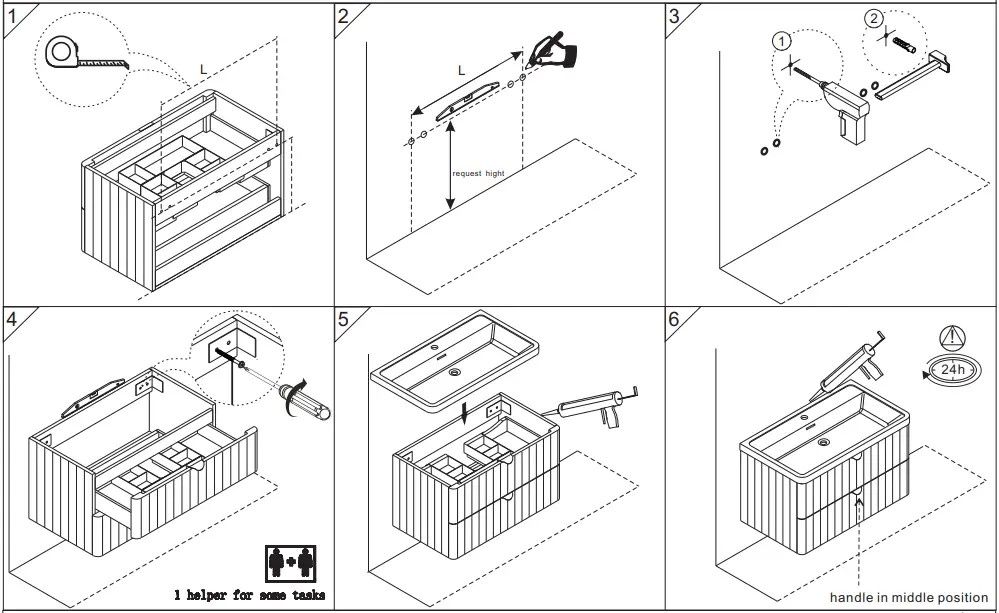 Furnitures Bathroom Furniture Hinge Adjustment Please measure the L distance