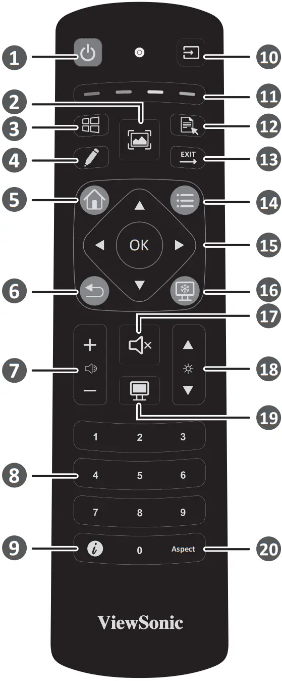 viewsonic IFP52 ViewBoard Commercial Touch Display - Remote