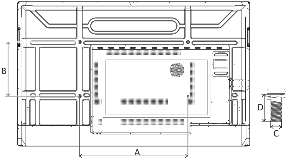 viewsonic IFP52 ViewBoard Commercial Touch Display - Wall Mount