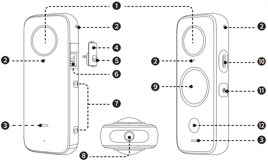 insta360 x2 pocket camera - pocket camera