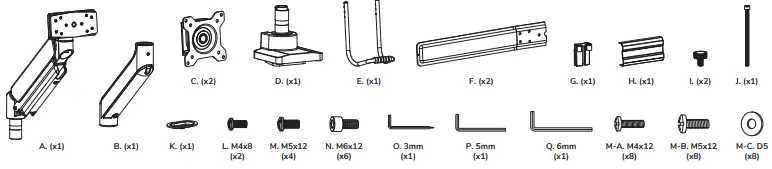 Neomounts-DS75-450WH-Monitor-Desk-Mount-FIG-1