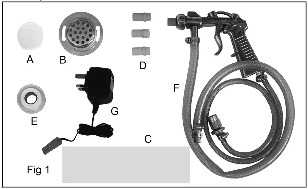 Clarke CSB20B Shot Blast Cabinet - Figure