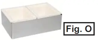 Cadco CBC-GG-B2-L1 Chestnut MobileServ Standard 2 Bay Grab and Go Mobile Merchandising Cart-1