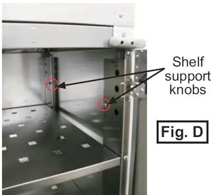 Cadco CBC-GG-B2-L1 Chestnut MobileServ Standard 2 Bay Grab and Go Mobile Merchandising Cart-11