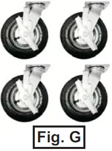 Cadco CBC-GG-B2-L1 Chestnut MobileServ Standard 2 Bay Grab and Go Mobile Merchandising Cart-14