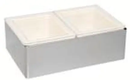 Cadco CBC-GG-B2-L1 Chestnut MobileServ Standard 2 Bay Grab and Go Mobile Merchandising Cart-2