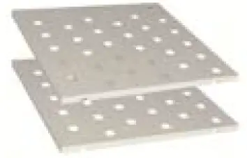 Cadco CBC-GG-B2-L1 Chestnut MobileServ Standard 2 Bay Grab and Go Mobile Merchandising Cart-7