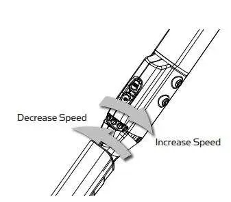 MINN KOTA Vantage 80 Transom Mount Trolling Motor User Manual - CONTROLLING SPEED AND DIRECTION WITH THE TILLER