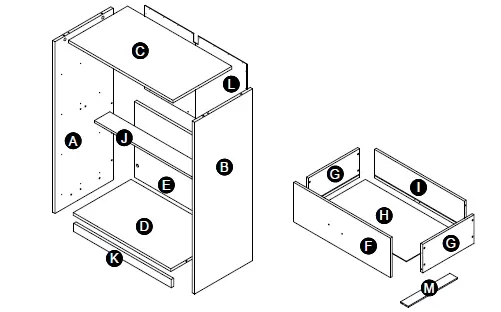 Furinno-19155H-Lucca-Simple-Design 4-Drawer-Dresse-1