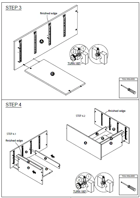 Furinno-19155H-Lucca-Simple-Design 4-Drawer-Dresse-5
