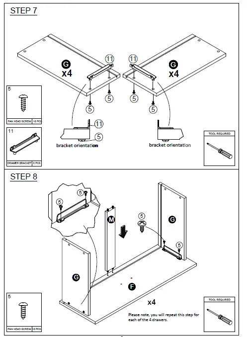 Furinno-19155H-Lucca-Simple-Design 4-Drawer-Dresse-7