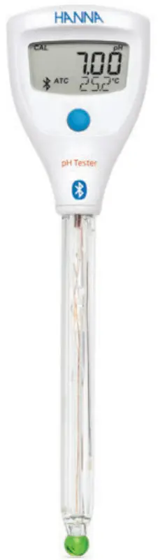 HANNA instruments HI9810412 Halo2 Wireless pH Tester for Lab