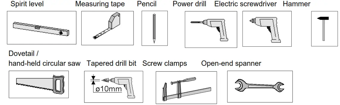 weka Flat Roof Double Carport - Tools