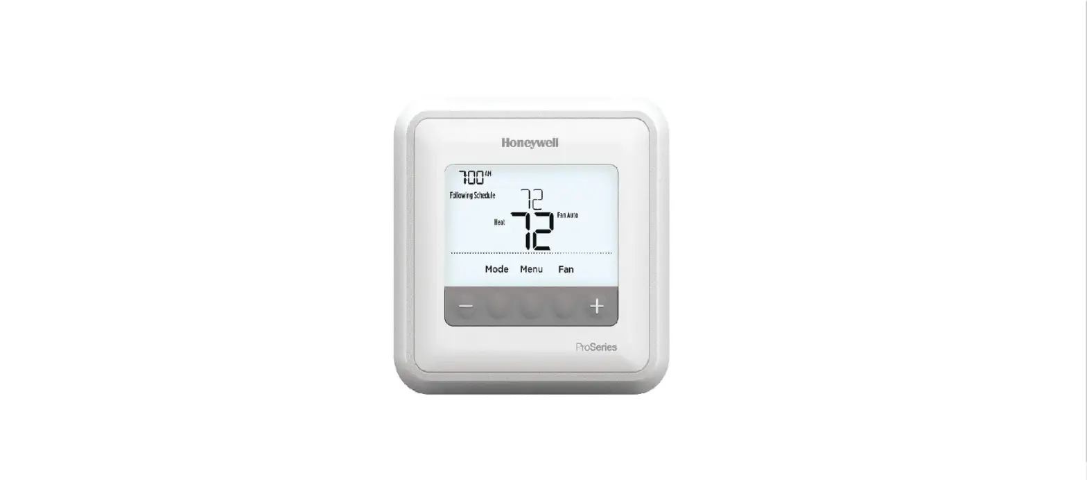 Honeywell Home T4 Pro Programmable Thermostat User Manual