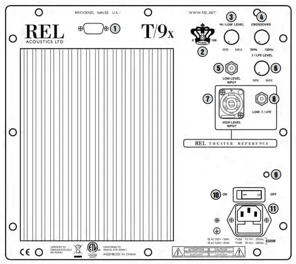 REL Acoustics T9x Subwoofer Wireless Port (1)