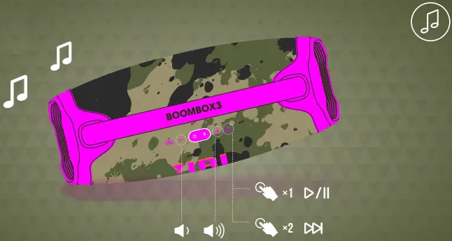 JBL Boombox 3 Portable Bluetooth Speaker A03