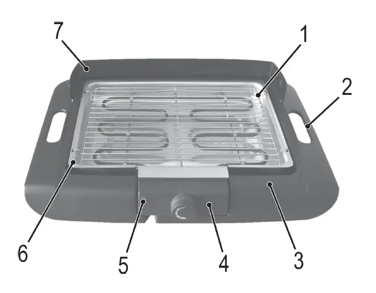 CLATRONIC BQ 3507 Barbeque Table Grill fig 1
