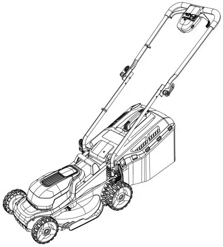 AL KO 34 8 Li Cordless Battery Powered Lawnmower - Cover