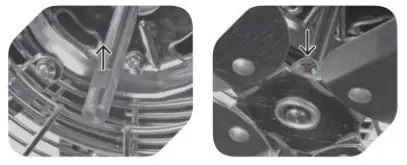 Goldair GCTP340 45cm High Velocity Tripod Fan motor shaft1