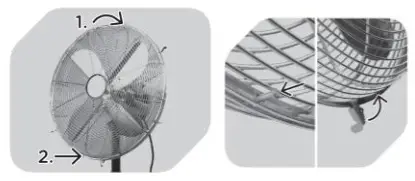 Goldair GCTP340 45cm High Velocity Tripod Fan rear grill