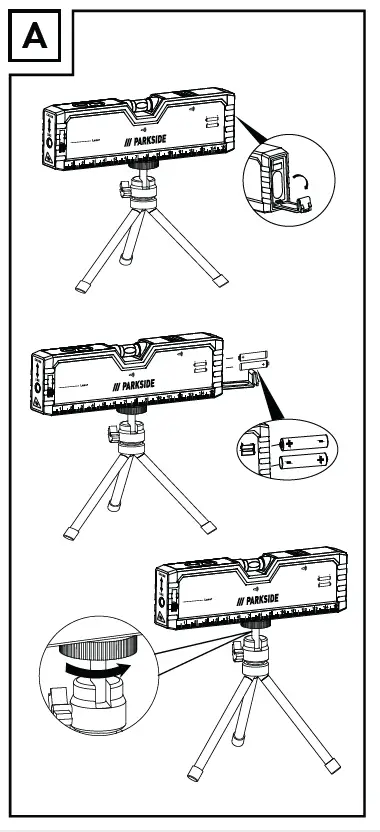 PARKSIDE PLW A3 Laser Spirit Level fig 2