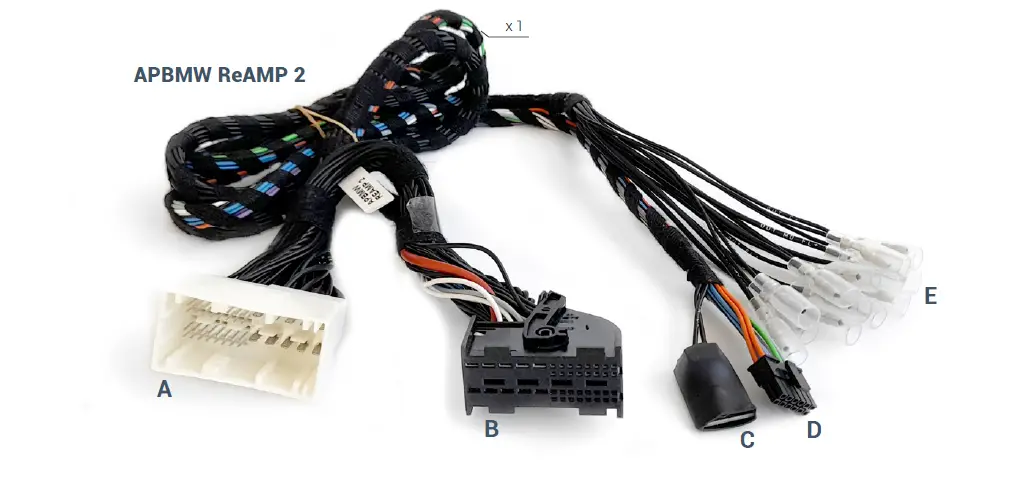 audison-APBMW-ReAMP-2-Plug-and-Play-T-Harness-Owner's-Manual-FIG-1