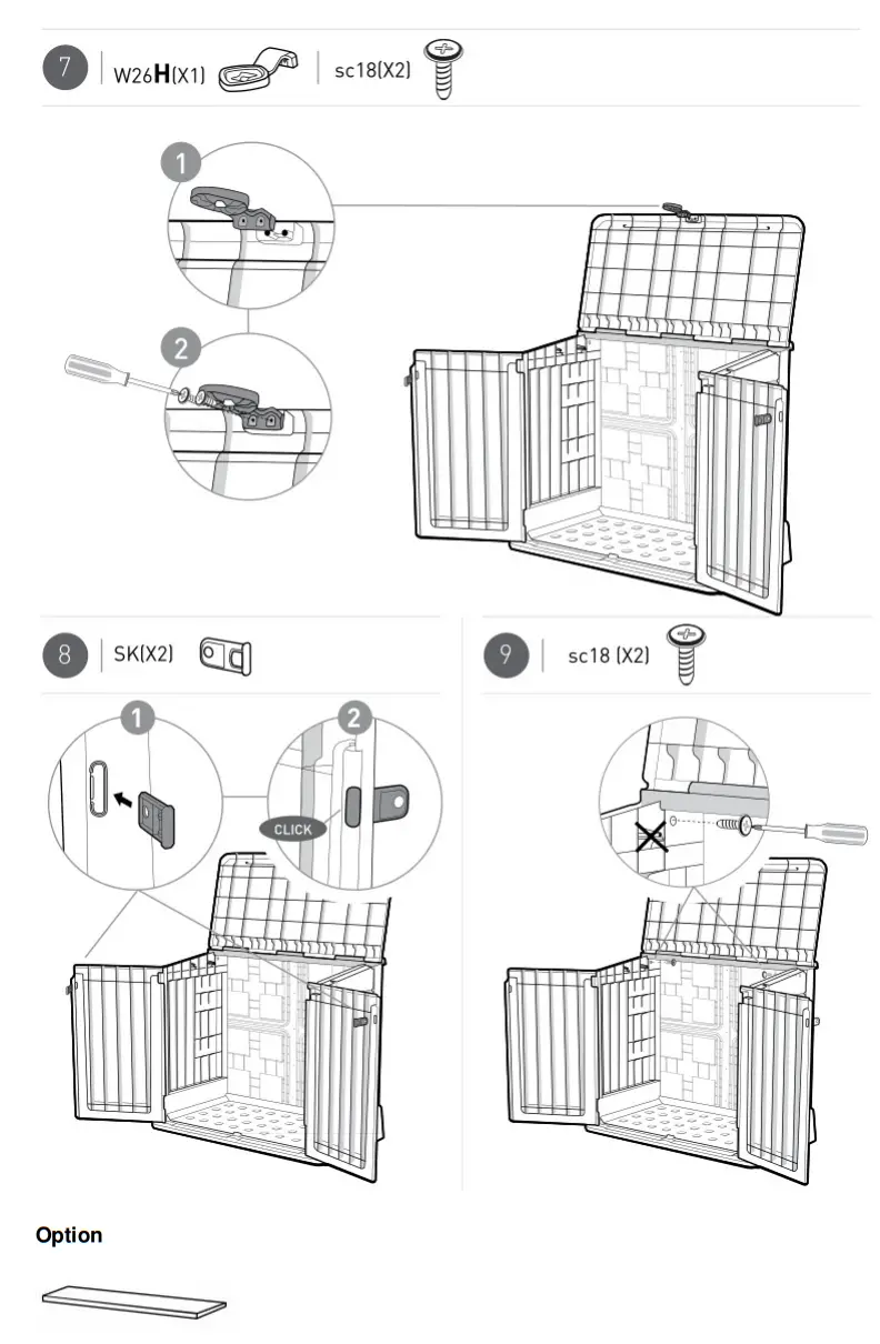 KeTeR Store-It-Out Midi Wood Effect Garden Storage Box - FIG 9
