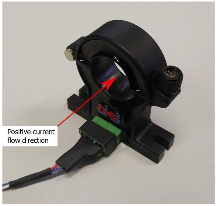Hall sensor - positive current flow direction